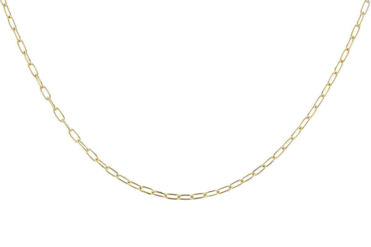 A319-15142: PAPERCLIP SM (20IN, 2.40MM, 14KT, LOBSTER CLASP)