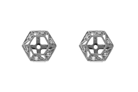 B045-54197: EARRING JACKETS .08 TW (FOR 0.50-1.00 CT TW STUDS)