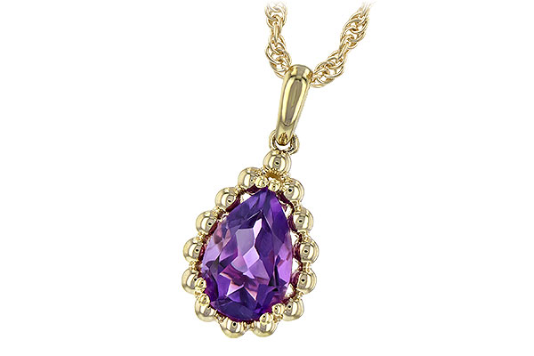 G234-58796: NECKLACE 1.06 CT AMETHYST