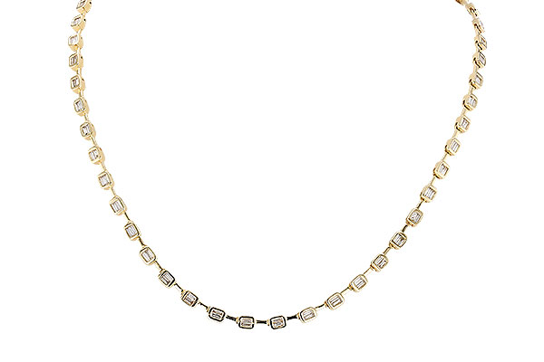 H319-14223: NECKLACE 2.05 TW BAGUETTES (17 INCHES)