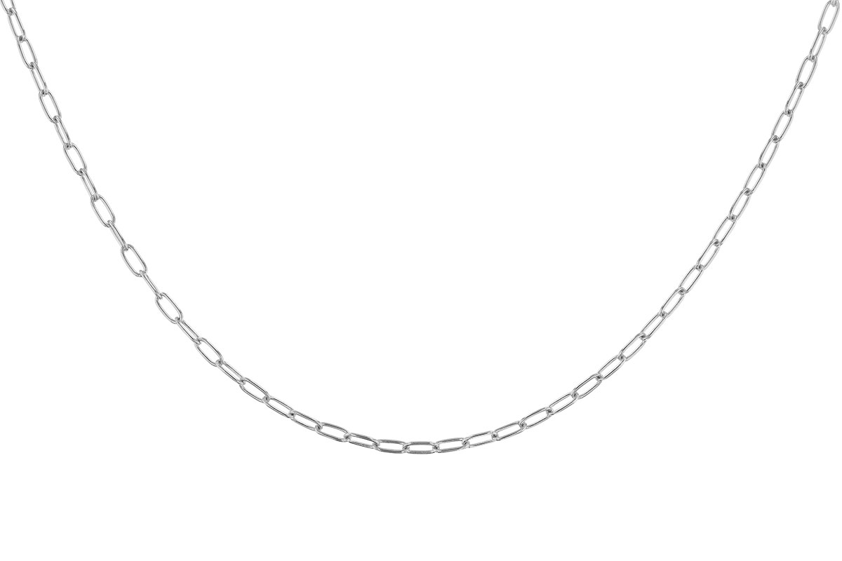 H319-15151: PAPERCLIP SM (18IN, 2.40MM, 14KT, LOBSTER CLASP)